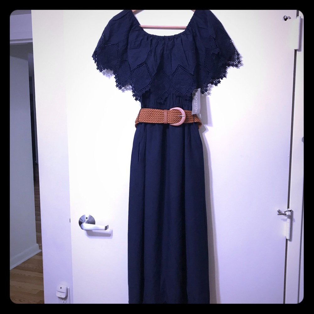 NWT NY and CO Eva Mendes Blue Dress Size S